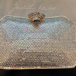 Vintage Judith Leiber Crystal Clutch/Purse with Floral Clasp